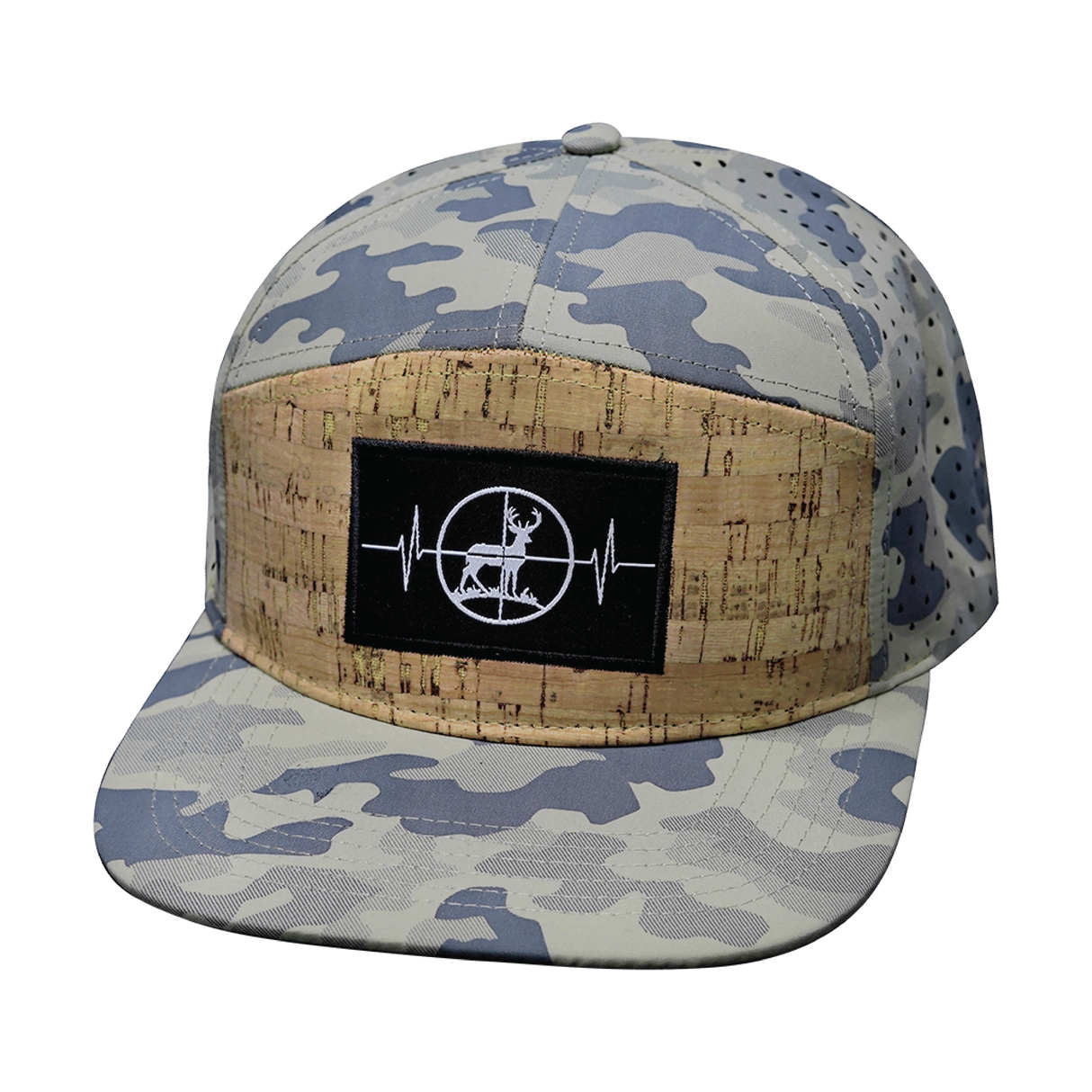 Hunting - 7 Panel - Cork - Soft Sand Camo - Laser Mesh (Unisex)