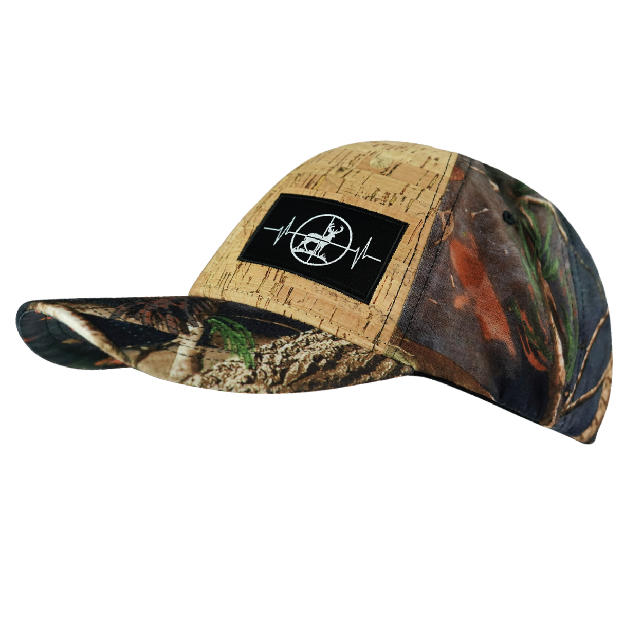 Hunting - 6 Panel - Shallow Fit - Cork - Fall Camo - Fabric Back (Unisex)