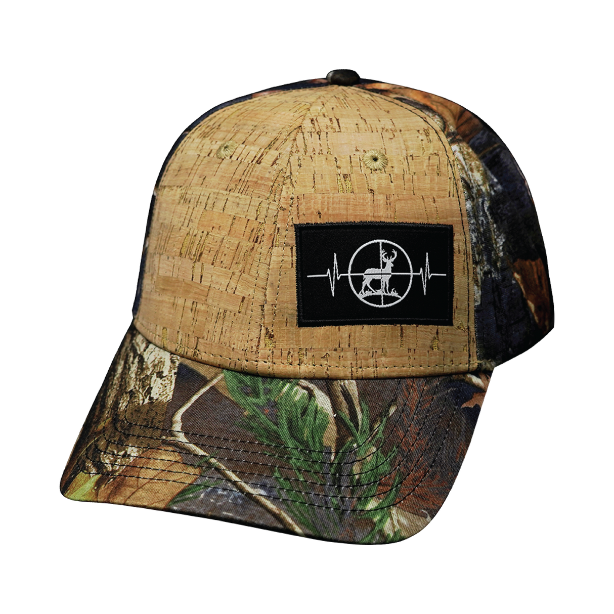 Hunting - 6 Panel - Shallow Fit - Cork - Fall Camo - Fabric Back (Unisex)