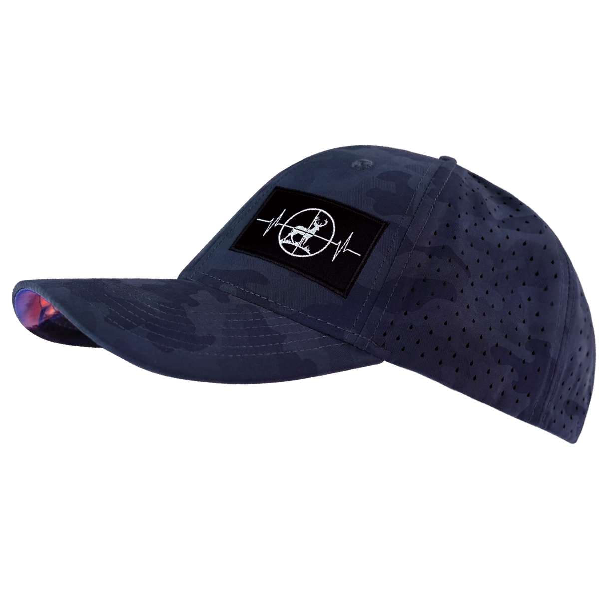 Hunting - 6 Panel - Shallow Fit - Soft Dark Camo - Laser Mesh (Unisex)