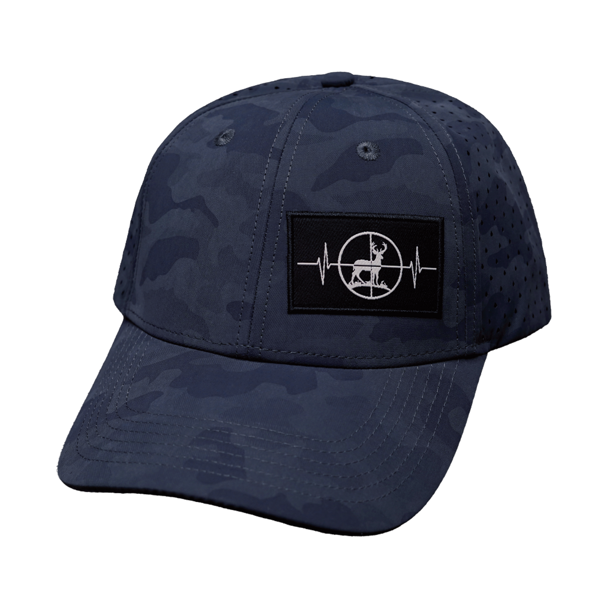 Hunting - 6 Panel - Shallow Fit - Soft Dark Camo - Laser Mesh (Unisex)