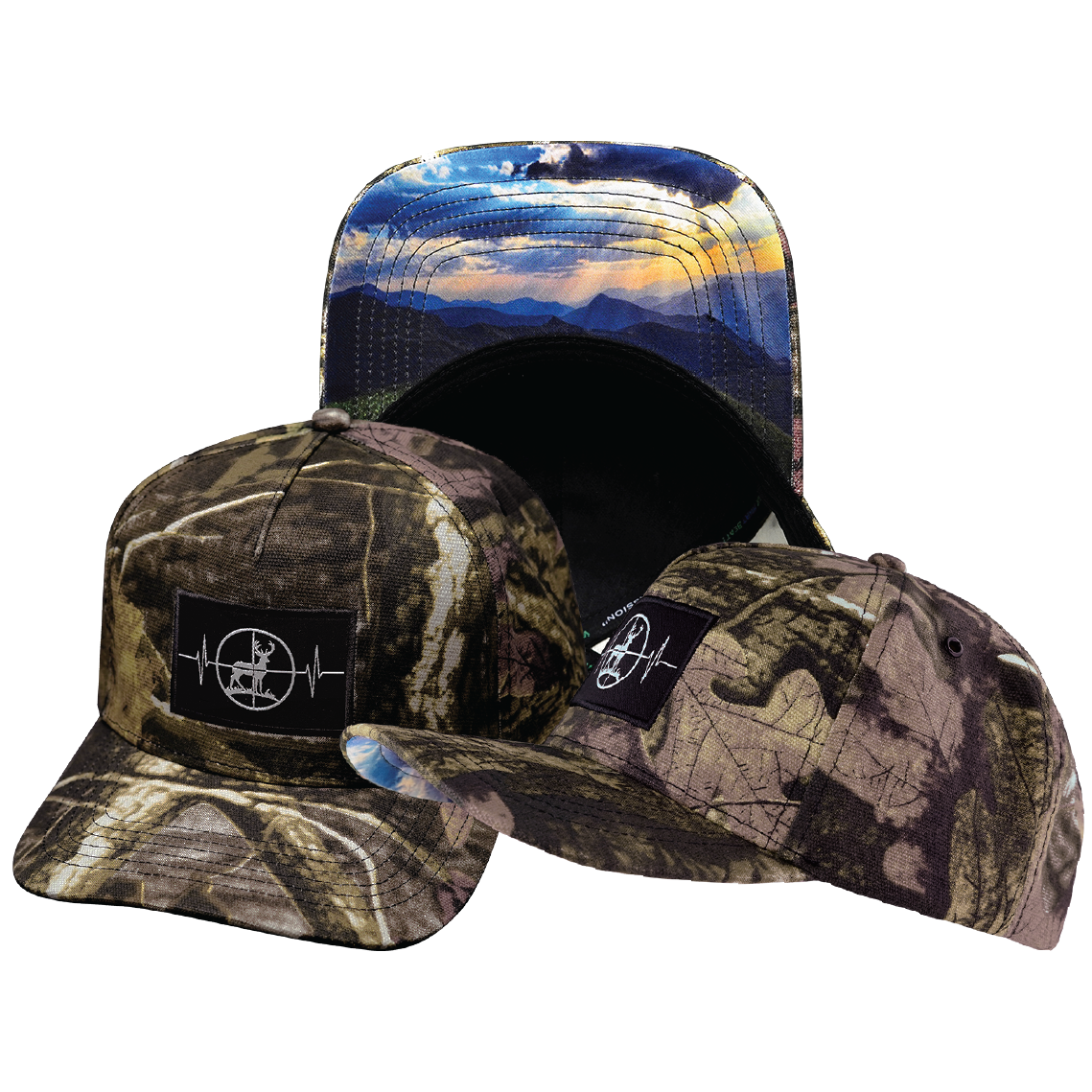Hunting - 5 Panel - Structured - Tan Tree Camo - Fabric Back (Unisex)
