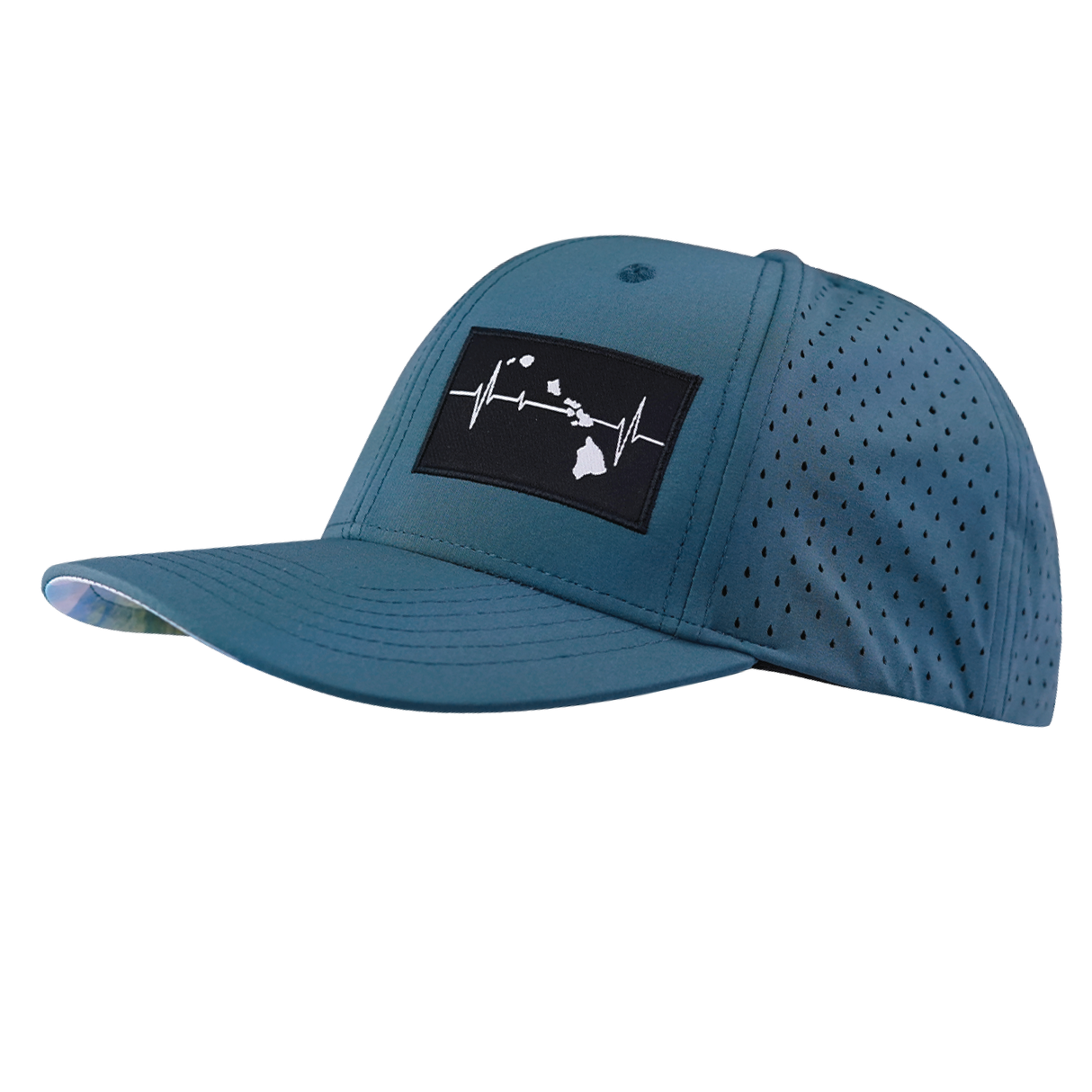 Hawaii - 6 Panel - Sea Blue - Laser Mesh (Unisex)