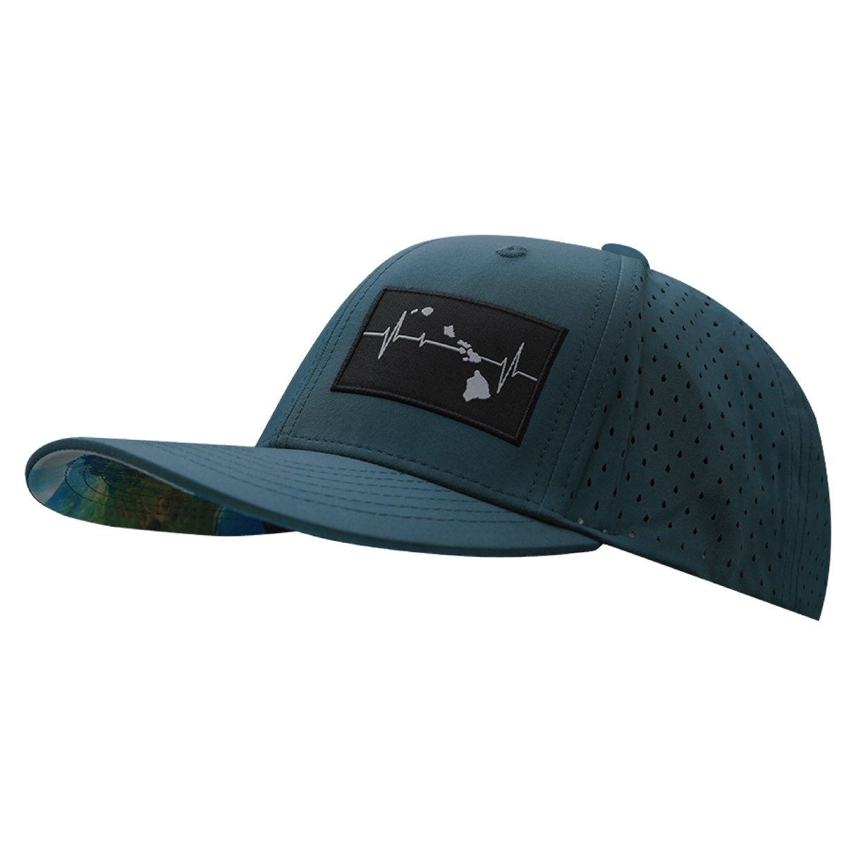 Hawaii - 6 Panel - Blue Charcoal - Laser Mesh (Unisex)