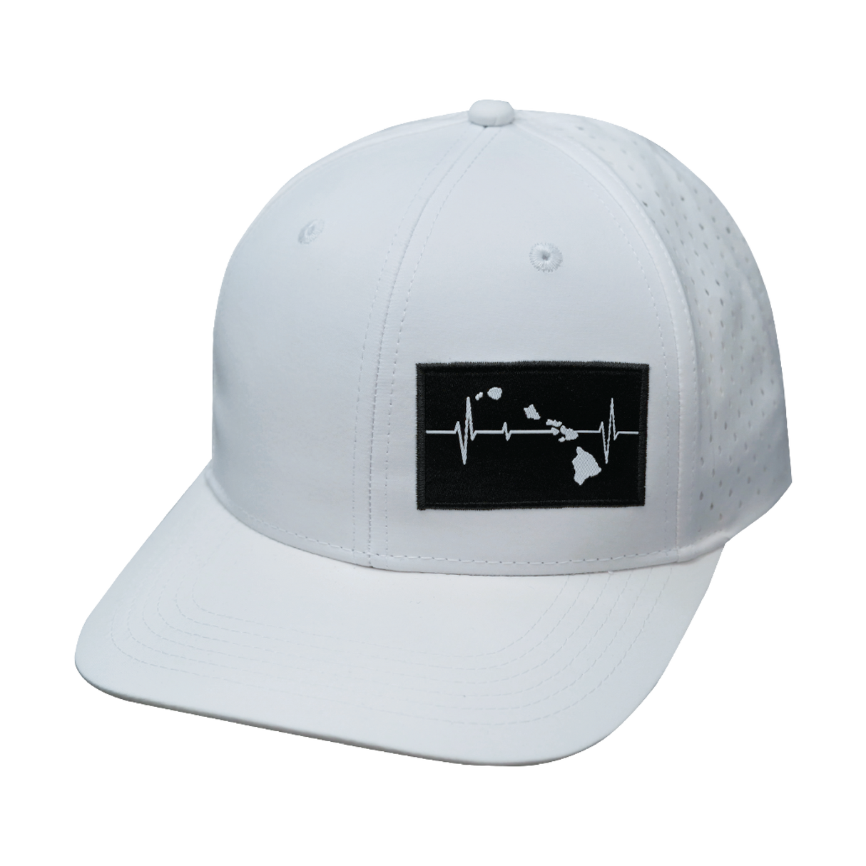 Hawaii - 6 Panel - White - Laser Mesh (Unisex)