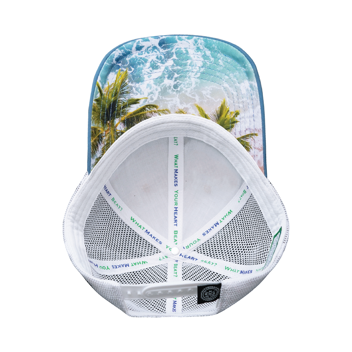 Hawaii - 6 Panel - Shallow Fit - Cork - Sea Blue / White - Trucker Mesh (Unisex)