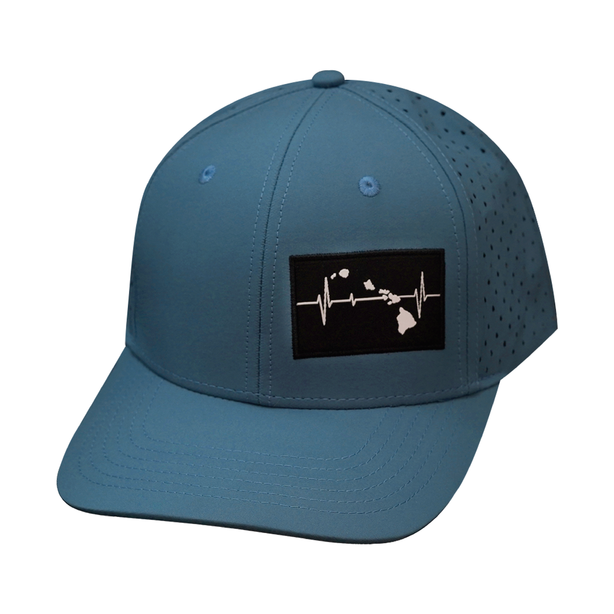 Hawaii - 6 Panel - Sea Blue - Laser Mesh (Unisex)