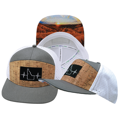 Idaho - 7 Panel - Cork - Gray / White - Laser Mesh (Unisex)