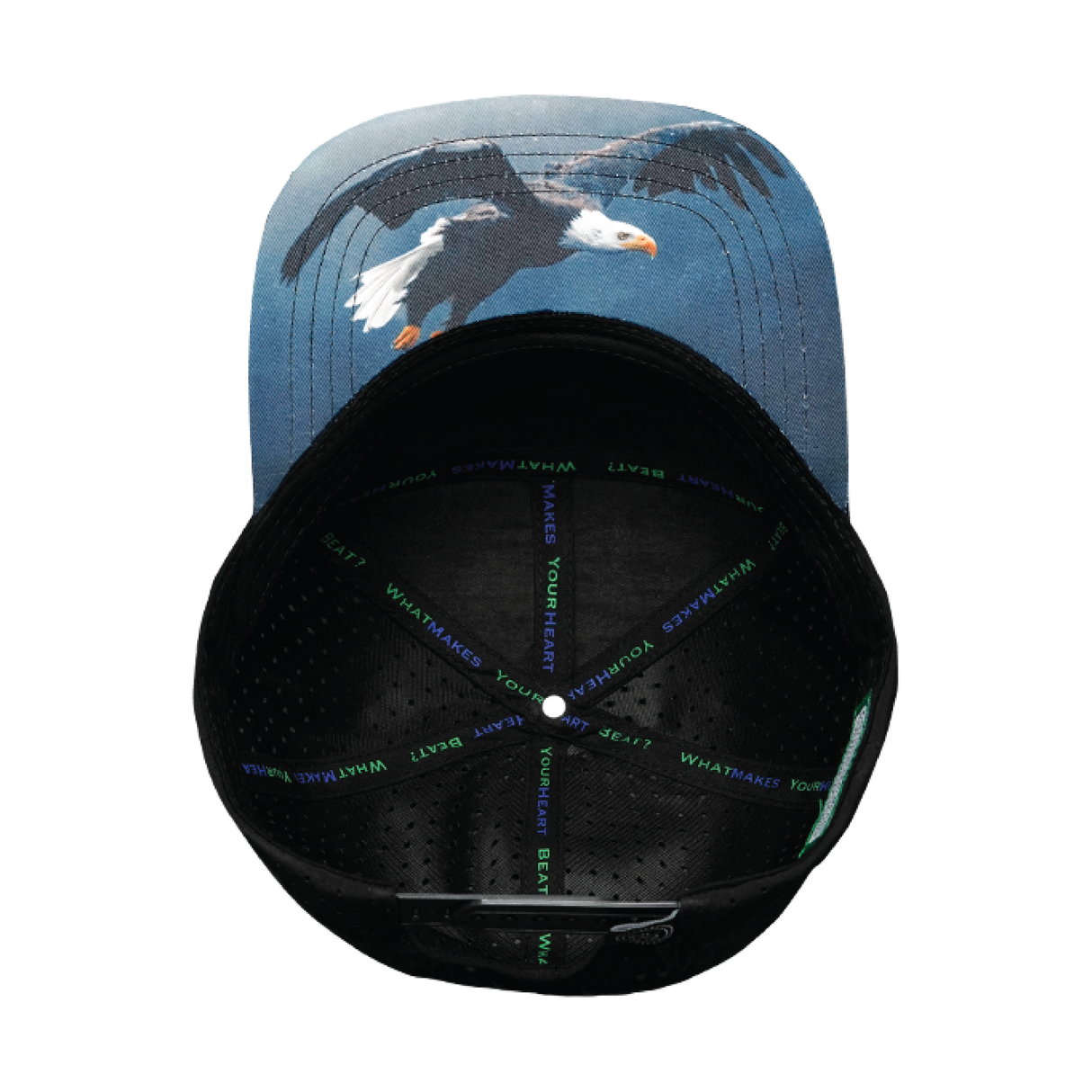 Idaho - 7 Panel - Black Camo / Black - Laser Mesh (Unisex)