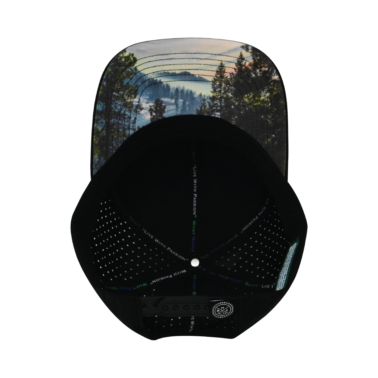 Idaho - 6 Panel - Black - Laser Mesh (Unisex)