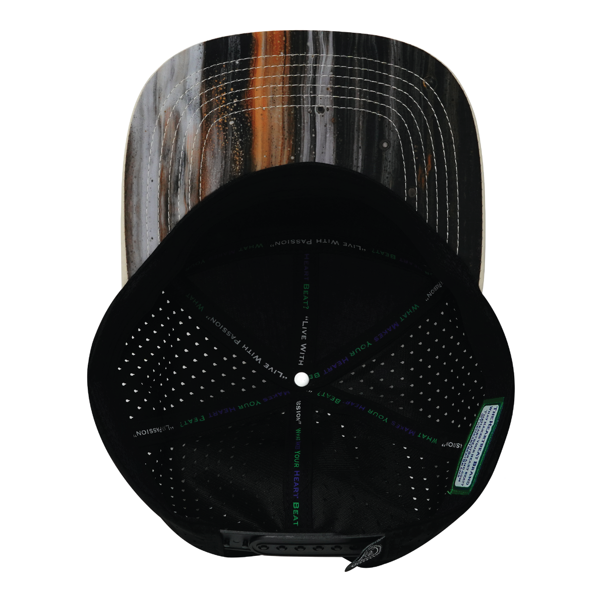 **YOUTH** THB - 7 Panel - Mystic Tree - Cream / White / Black - Laser Mesh (Unisex)