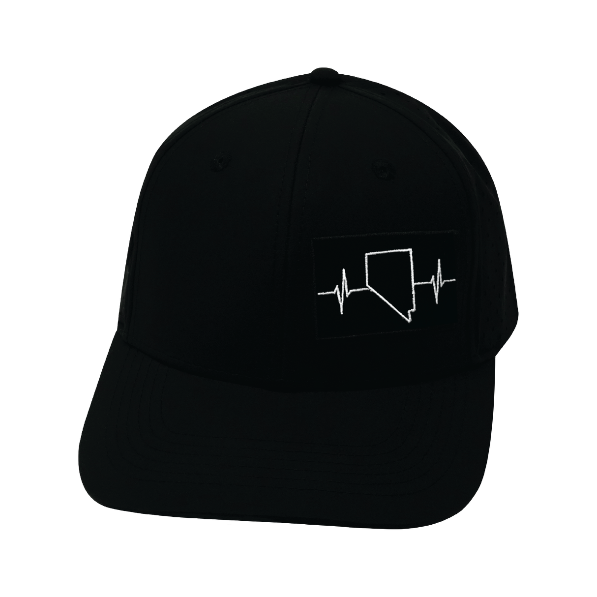 Nevada - 6 Panel - Black - Laser Mesh (Unisex)