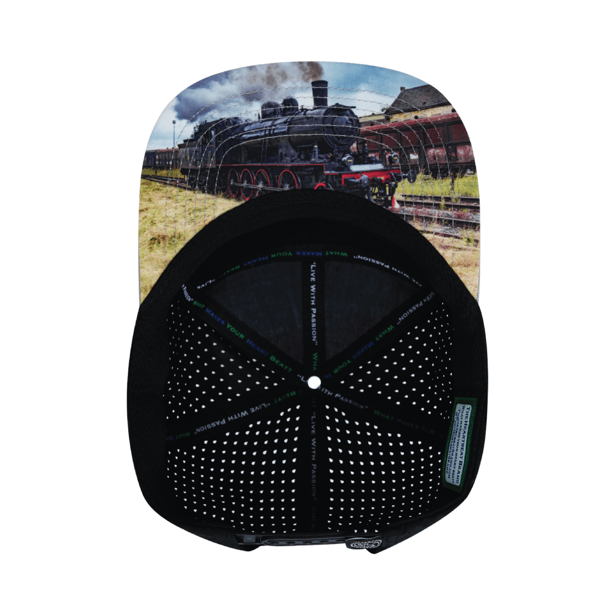 Nevada - 7 Panel - Gray / Charcoal / White / Black - Laser Mesh (Unisex)