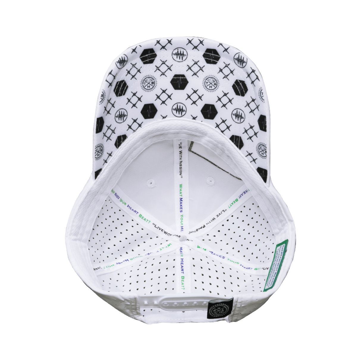 Pickleball - 6 Panel - Unstructured - Relaxed Fit - White - Laser Mesh (Unisex)