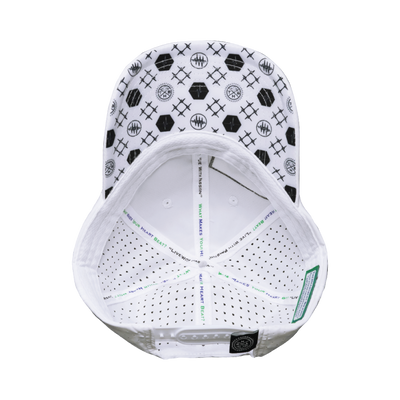Pickleball - 6 Panel - Unstructured - Relaxed Fit - White - Laser Mesh (Unisex)