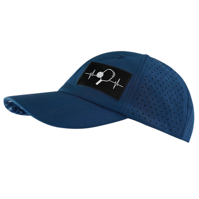 Pickleball - 6 Panel - Unstructured - Relaxed Fit - Navy - Laser Mesh (Unisex)