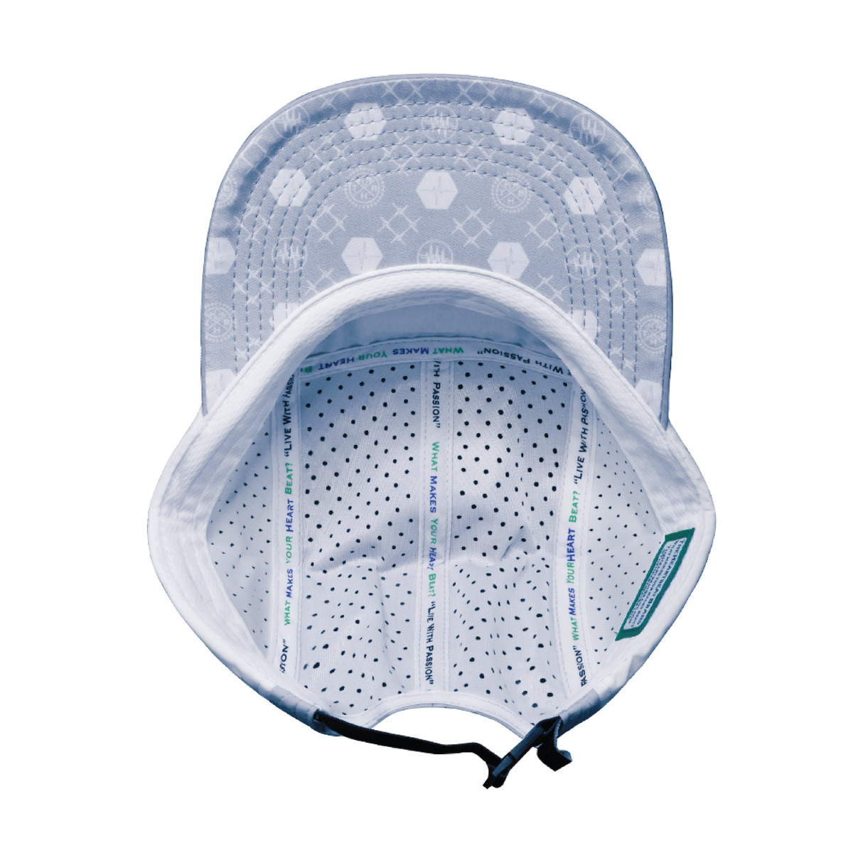 Pickleball - 5 Panel - Sporty - Unstructured - Gray / Navy / White - Laser Mesh (Unisex)