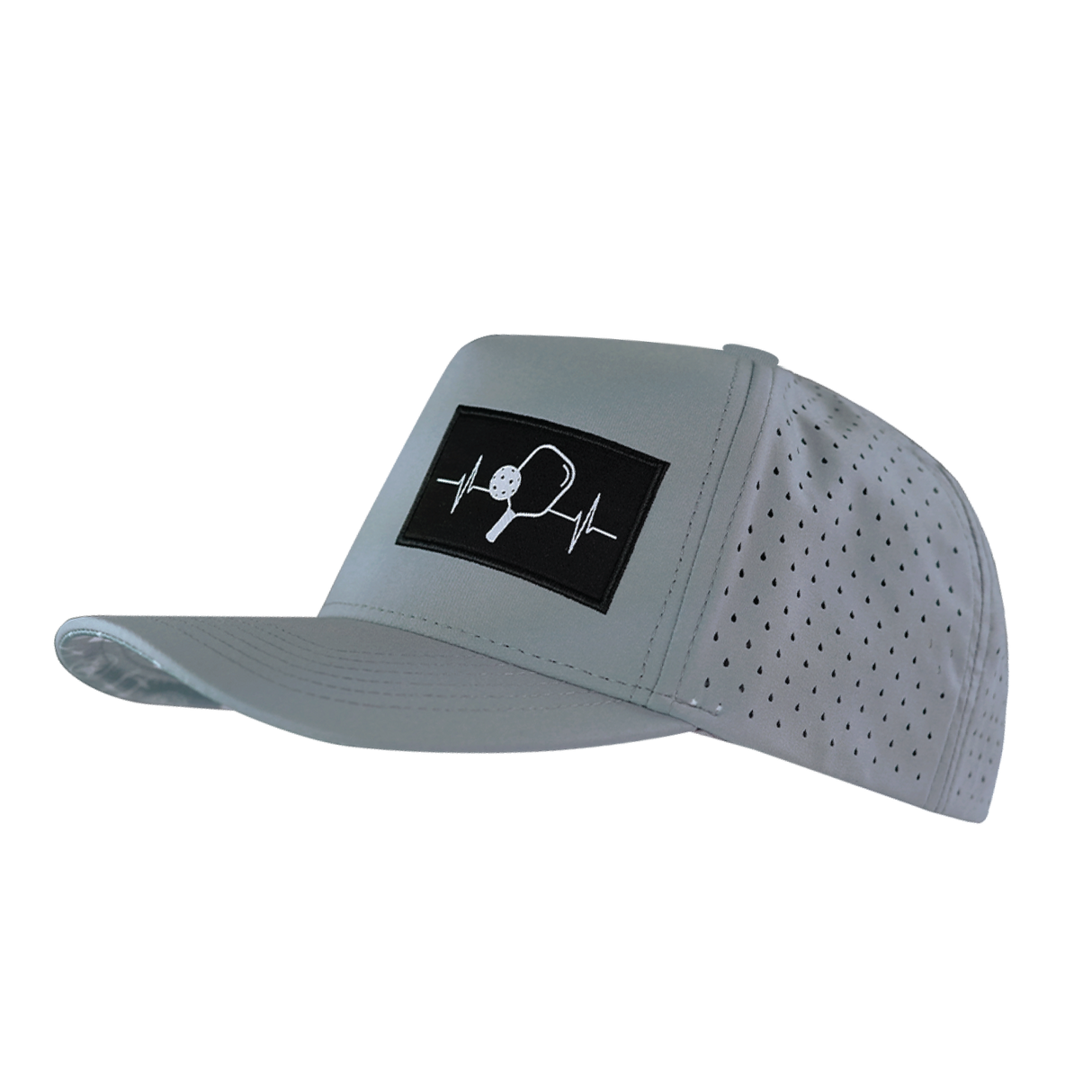 Pickleball - 5 Panel - Structured - Gray - Laser Mesh (Unisex)