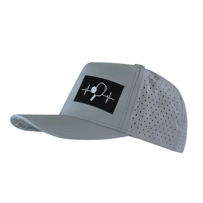 Pickleball - 5 Panel - Structured - Gray - Laser Mesh (Unisex)
