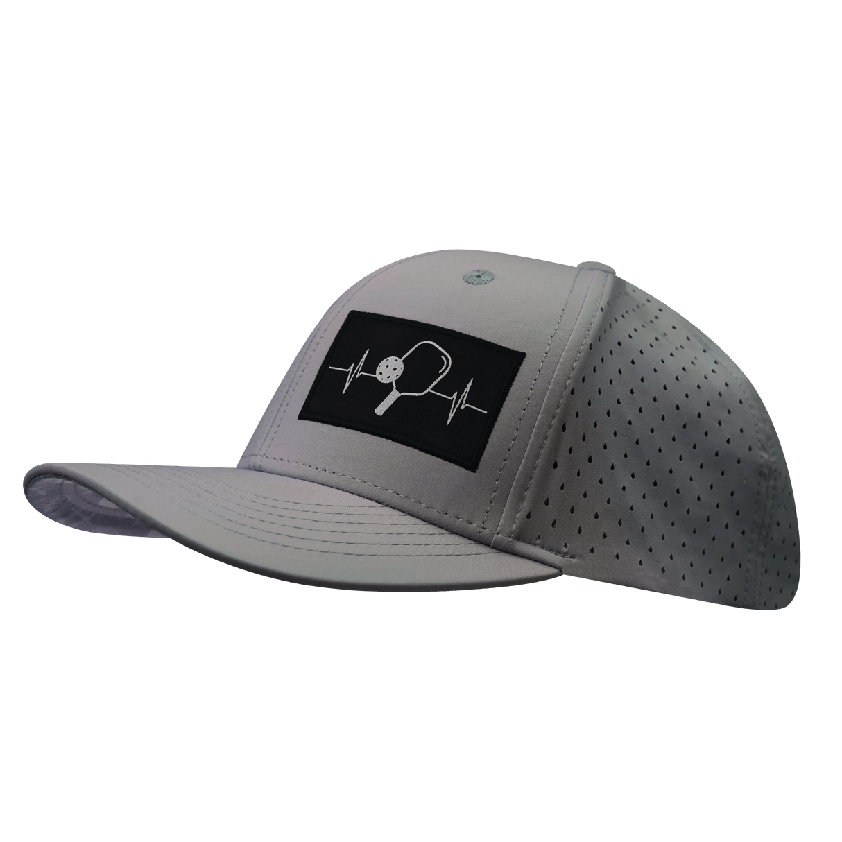 Pickleball - 6 Panel - Light Gray - Laser Mesh (Unisex)