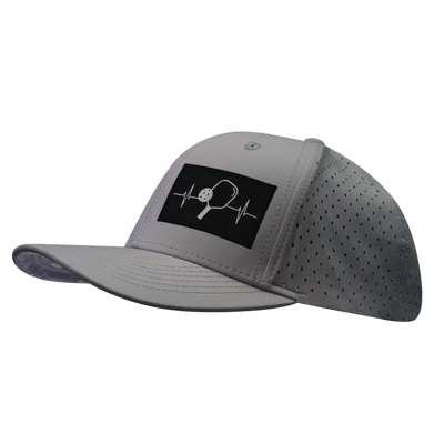 Pickleball - 6 Panel - Light Gray - Laser Mesh (Unisex)
