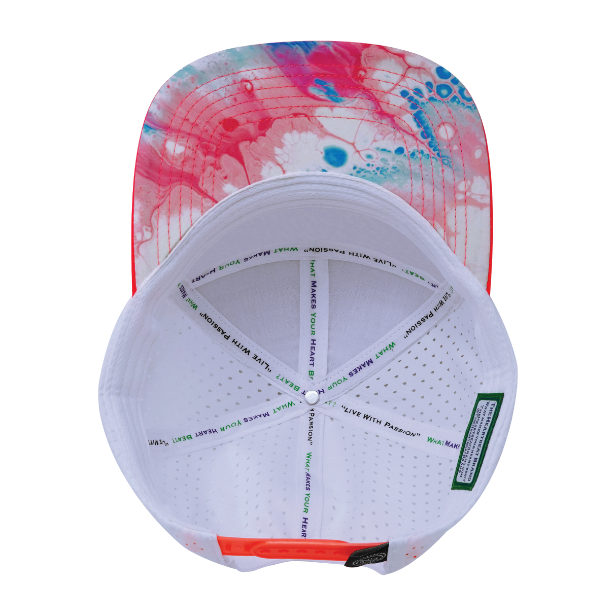 THB - 7 Panel - Pixi Dust - Neon Peach / Neon Blue / White - Laser Mesh (Unisex)