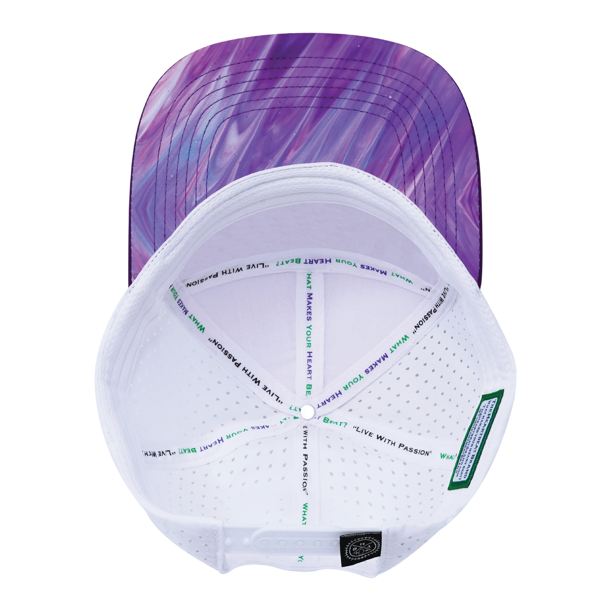 **YOUTH** THB - 7 Panel - Purple Glaze - Purple / White - Laser Mesh (Unisex)