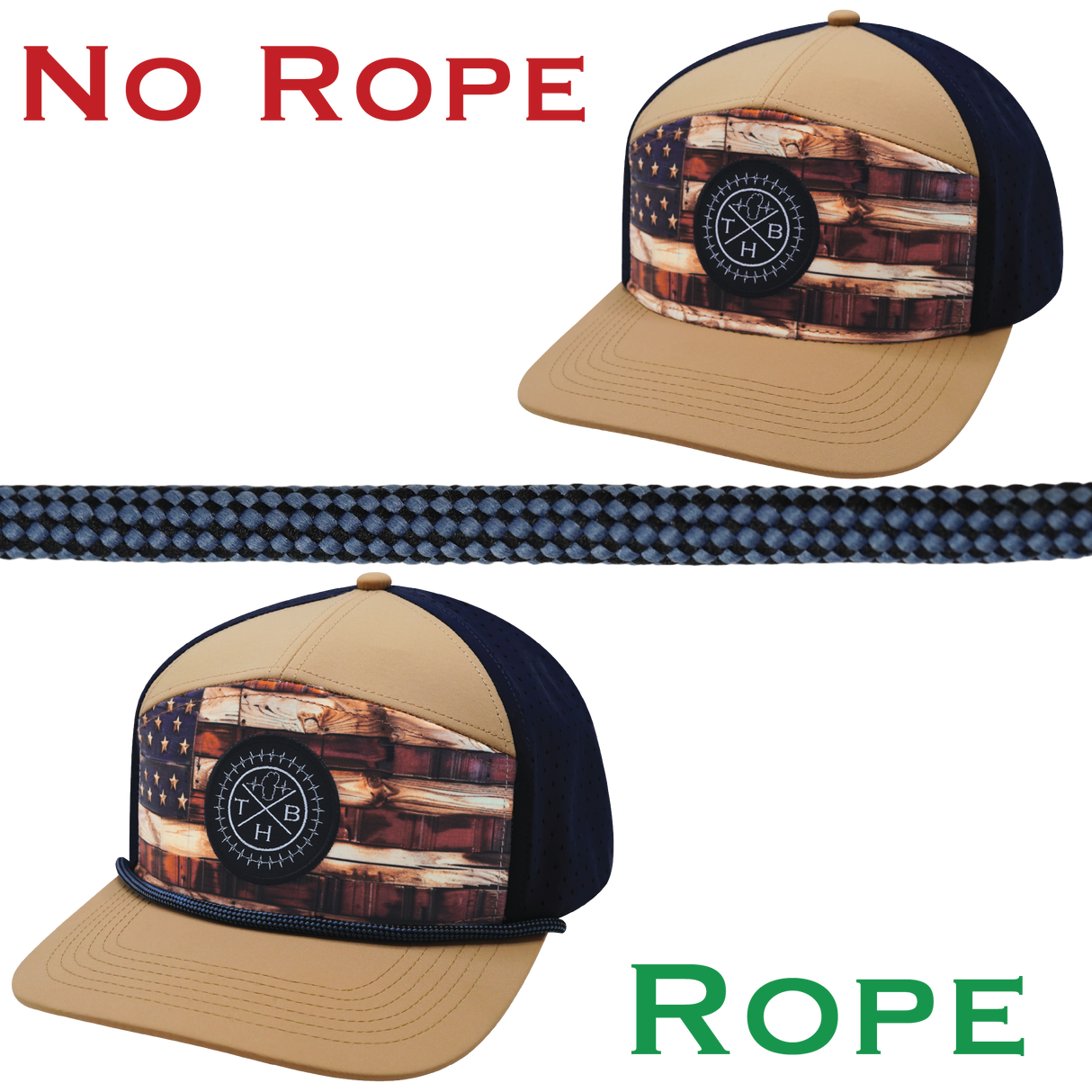 Hat Rope - Black / Blue - Checkered (Case Of 10 Ropes) $30-$3ea