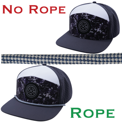 Hat Rope - White / Blue - Checkered (Case Of 10 Ropes) $30-$3ea