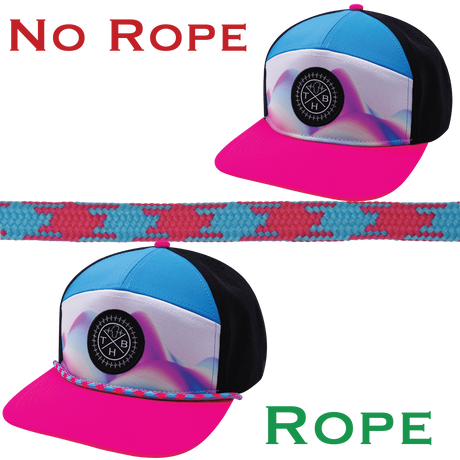 Hat Rope - Neon Blue / Neon Pink  - Aztec (Case of 10 Ropes) $30-$3ea