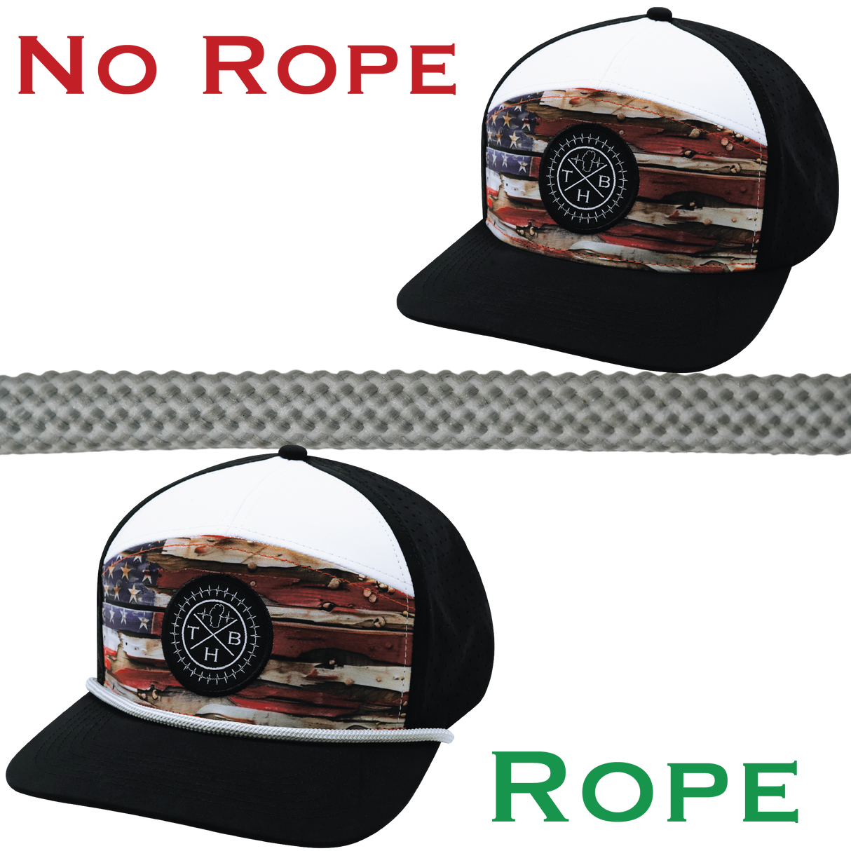 Hat Rope - Gray / White - Waves (Case Of 10 Ropes) $30-$3ea