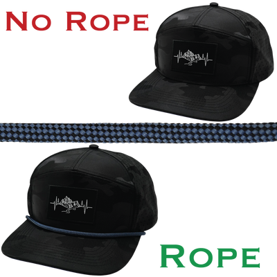 Hat Rope - Black / Blue - Checkered (Case Of 10 Ropes) $30-$3ea
