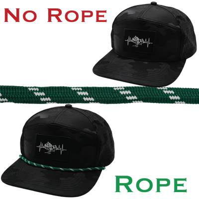 Hat Rope - Green / White - Dash (Case Of 10 Ropes) $30-$3ea