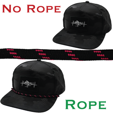 Hat Rope - Black / Neon Pink - Dash (Case Of 10 Ropes) $30-$3ea