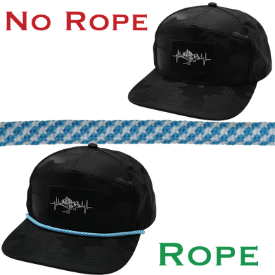 Hat Rope - Neon Blue / White - Pixels (Case Of 10 Ropes) $30-$3ea