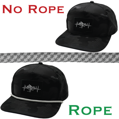 Hat Rope - White / Gray - Pixel (Case Of 10 Ropes) $30-$3ea