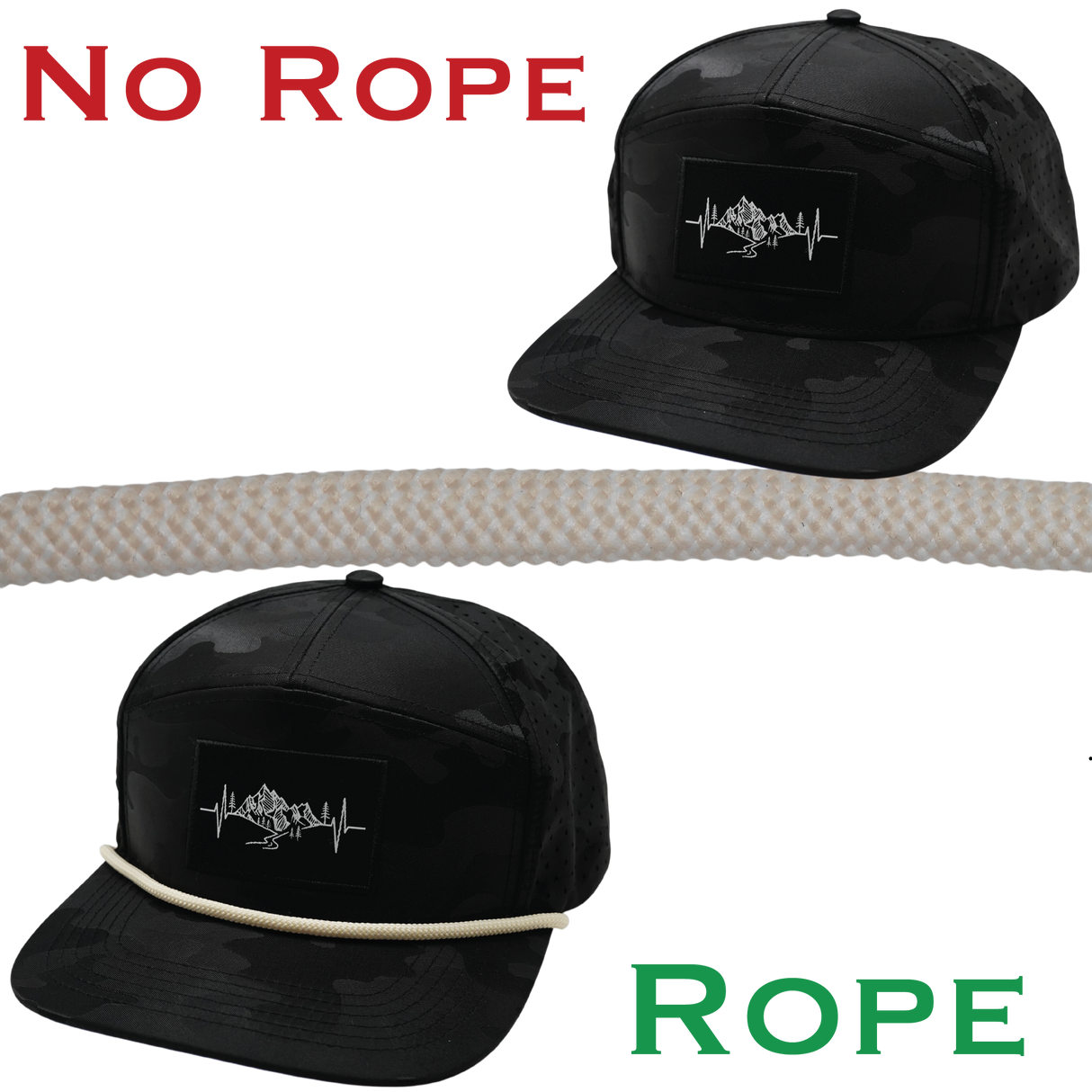 Hat Rope - Cream / White - Waves (Case Of 10 Ropes) $30-$3ea