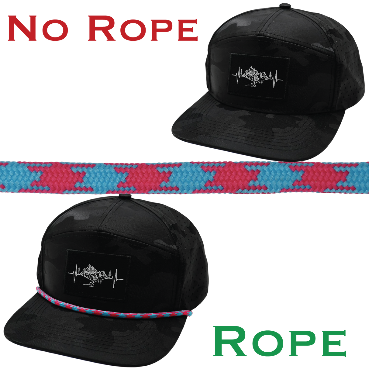 Hat Rope - Neon Blue / Neon Pink  - Aztec (Case of 10 Ropes) $30-$3ea