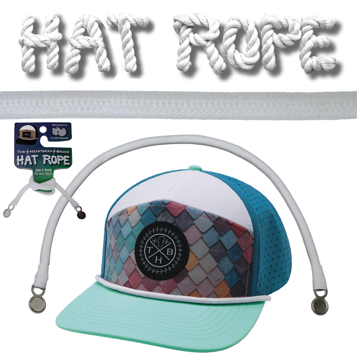Hat Rope - White (Case Of 10 Ropes) $30-$3ea