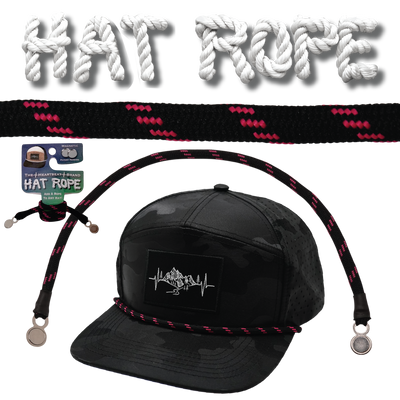 Hat Rope - Black / Neon Pink - Dash (Case Of 10 Ropes) $30-$3ea