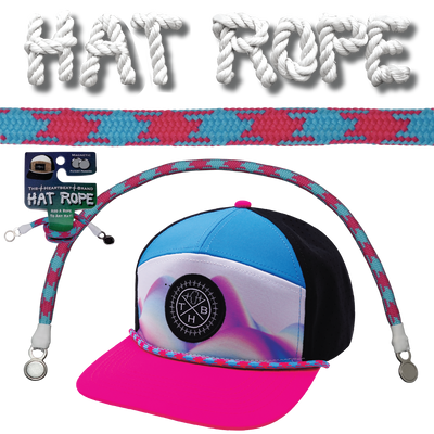 Hat Rope - Neon Blue / Neon Pink - Aztec (Case of 10 Ropes) $30-$3ea