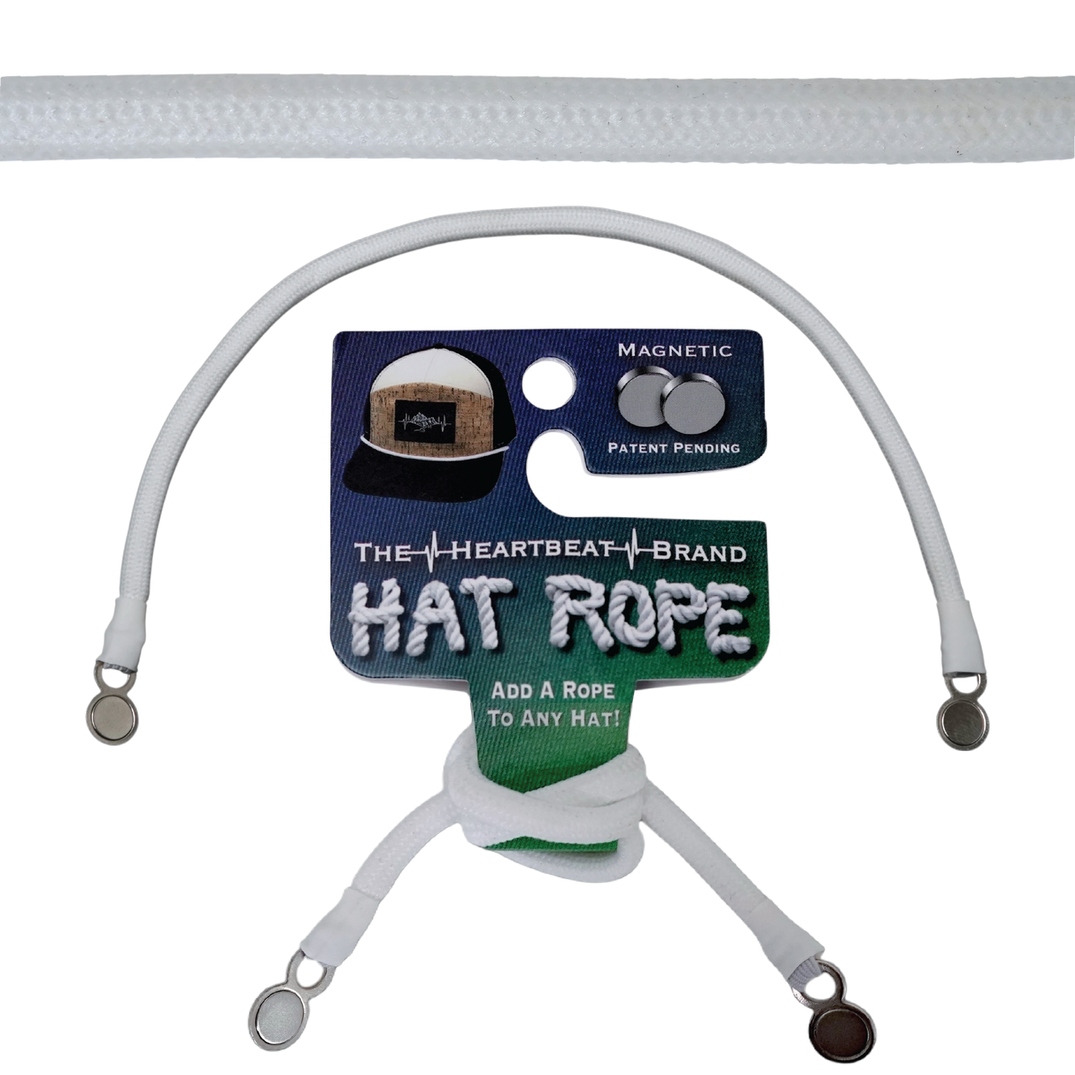Hat Rope - White (Case Of 10 Ropes) $30-$3ea