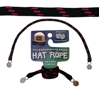 Hat Rope - Black / Neon Pink - Dash (Case Of 10 Ropes) $30-$3ea