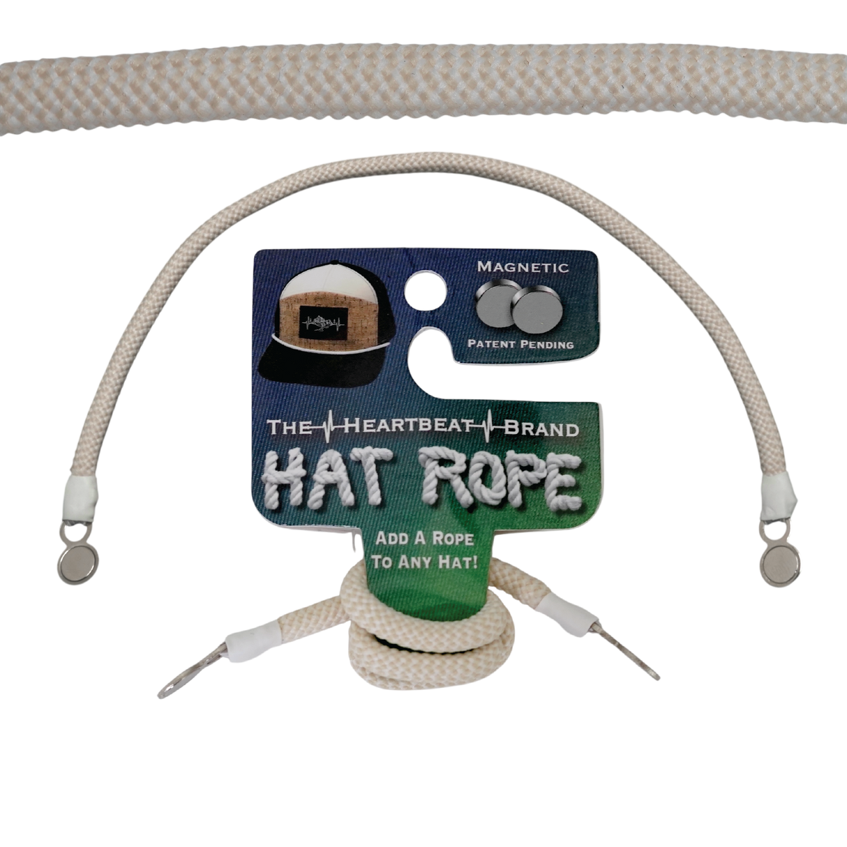 Hat Rope - Cream / White - Waves (Case Of 10 Ropes) $30-$3ea