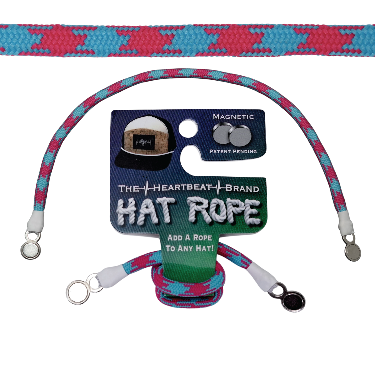 Hat Rope - Neon Blue / Neon Pink  - Aztec (Case of 10 Ropes) $30-$3ea