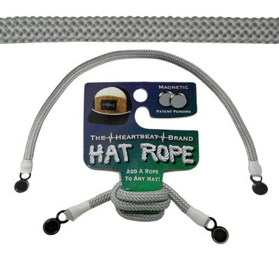 Hat Rope - Gray / White - Waves (Case Of 10 Ropes) $30-$3ea