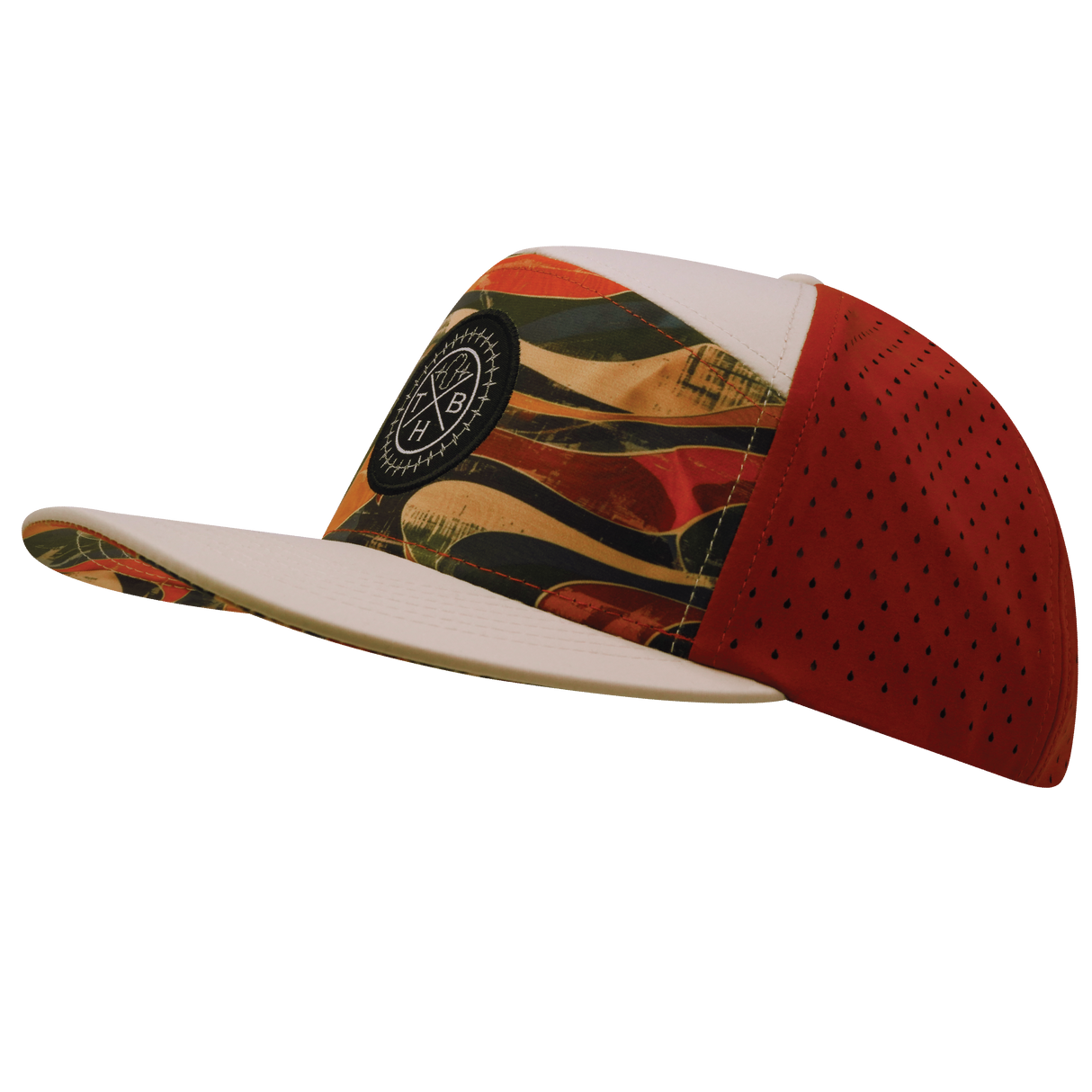THB - 7 Panel - Rustic River - Cream / Red Rock - Laser Mesh (Unisex)