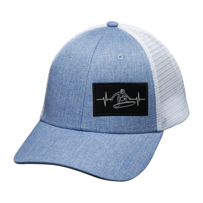 Surf - 6 Panel - Shallow Fit - Light Blue / White - Trucker Mesh (Unisex)