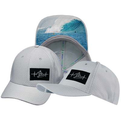 Surf - 6 Panel - AirMesh - Athletic Fit - Gray - Fabric Back (Unisex)