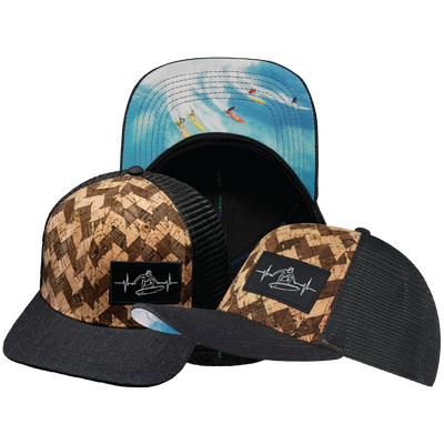 Surf - 6 Panel - Cork - Charcoal Gray - Trucker Mesh (Unisex)